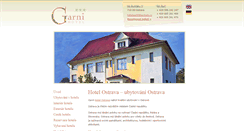 Desktop Screenshot of garnihotel.cz