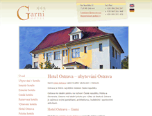 Tablet Screenshot of garnihotel.cz